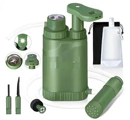 Herramienta para acampar 0.1 Micrón Filtro de agua Sistema móvil de purificación de agua