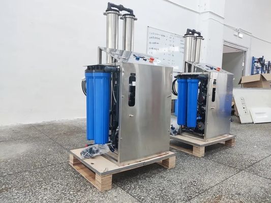 Sistema móvil de depuración de agua RO Dispositivo de desalinización por membrana con bomba de agua