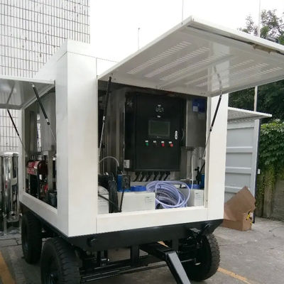 Ingeniería al aire libre Sistema de purificación de agua móvil portátil en camión