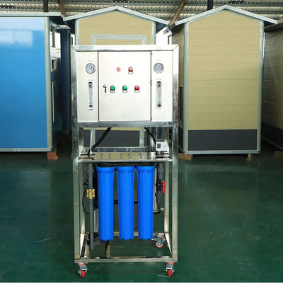 250L/H 1.7kW-220-240V Planta de agua de ósmosis inversa de agua salada con filtros de sedimentos de 3 etapas