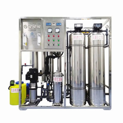 500L/H 1.7kW-380-415V 2xSS304 Tanques de agua salada Planta de agua de ósmosis inversa