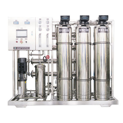 500L/H 1.7kW-380-415V 3xSS304 Tanques de agua salada Planta de agua de ósmosis inversa