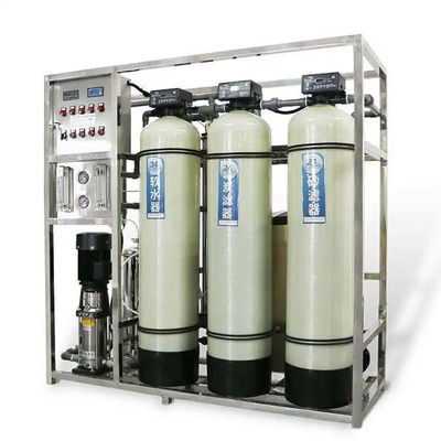 1TPH 2.1kW-380-415V 3xFRP Tanques de agua salada Planta de agua de ósmosis inversa
