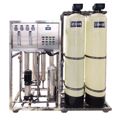 2TPH 3.0kW-380-415V 2xFRP Tanques de agua salada Planta de agua de ósmosis inversa