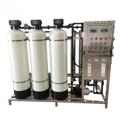 2TPH 3.0kW-380-415V 3xFRP Tanques de agua salada Planta de agua de ósmosis inversa