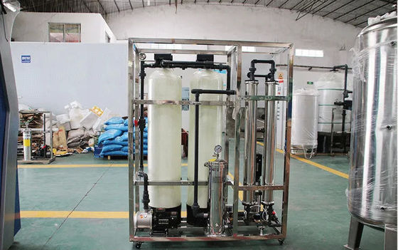 250L/H 1.7kW-380-415V 2xFRP Tanques de agua salada Planta de agua de ósmosis inversa