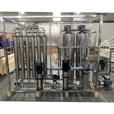 1.5TPH 3.0kW-380-415V 2xSS304 Tanques de agua salada Planta de agua de ósmosis inversa