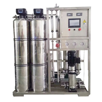 1TPH 2.1kW-380-415V 2xSS304 Tanques de agua salada Planta de agua de ósmosis inversa