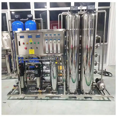 1TPH 2.1kW-380-415V 2xSS304 Tanques de agua salada Planta de agua de ósmosis inversa
