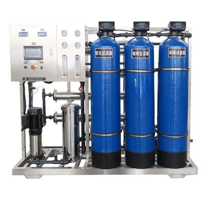 3TPH 5.5kW-380-415V 3xFRP Tanques de agua salada Planta de agua de ósmosis inversa