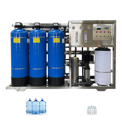 3TPH 5.5kW-380-415V 3xFRP Tanques de agua salada Planta de agua de ósmosis inversa