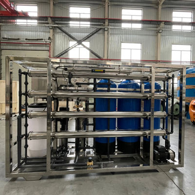 3TPH 5.5kW-380-415V 3xFRP Tanques de agua salada Planta de agua de ósmosis inversa