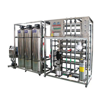 3TPH 5.5kW-380-415V 3xSS304 Tanques de agua salada Planta de agua de ósmosis inversa