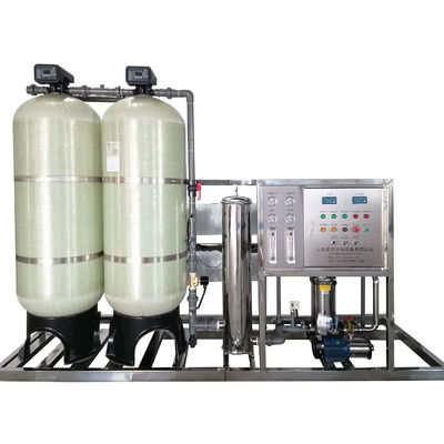 4TPH 5.5kW-380-415V 2xFRP Tanques de agua salada Planta de agua de ósmosis inversa