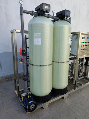 4TPH 5.5kW-380-415V 2xFRP Tanques de agua salada Planta de agua de ósmosis inversa