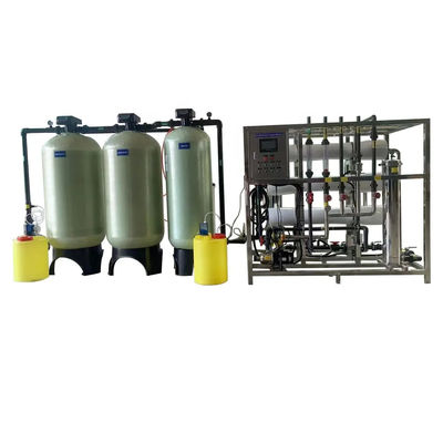 5TPH 7.4kW-380-415V 3xFRP Tanques de agua salada Planta de agua de ósmosis inversa