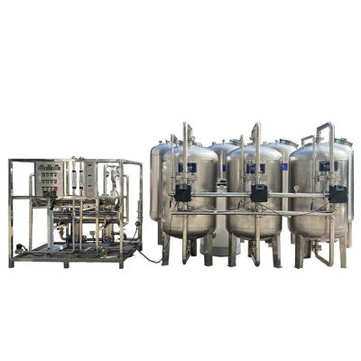 5TPH 7.4kW-380-415V 2xSS304 Tanques de agua salada Planta de agua de ósmosis inversa