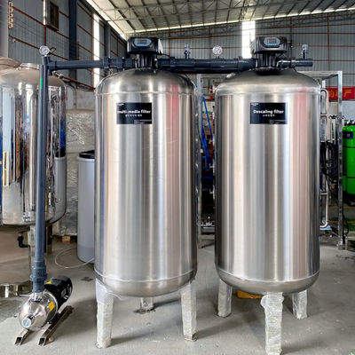 6TPH 7.9kW-380-415V 2xSS304 Tanques de agua salada Planta de agua de ósmosis inversa