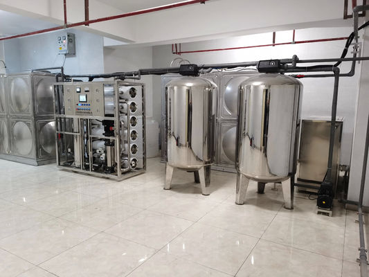 10TPH 19kW-380-415V 2xSS304 Tanques de agua salada Planta de agua de ósmosis inversa