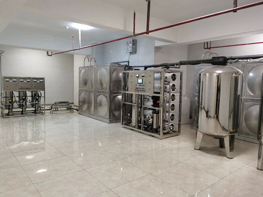 10TPH 19kW-380-415V 2xSS304 Tanques de agua salada Planta de agua de ósmosis inversa
