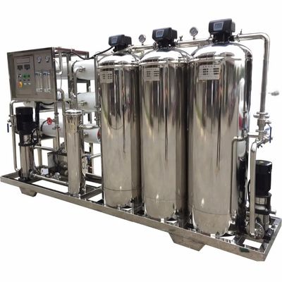 5TPH 7.4kW-380-415V 3xSS304 Tanques de agua salada Planta de agua de ósmosis inversa