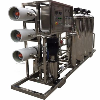 5TPH 7.4kW-380-415V 3xSS304 Tanques de agua salada Planta de agua de ósmosis inversa