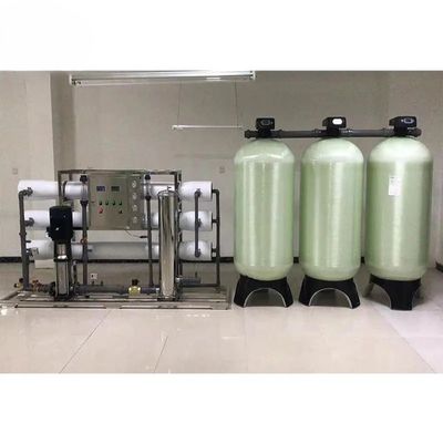 8TPH 14kW-380-415V 3xFRP Tanques de agua salada Planta de agua de ósmosis inversa