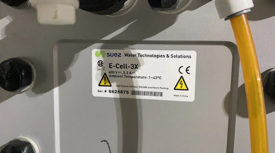 Flujo 5.0 M3/H Veolia Suez EDI Estacas E-Cell-3X Suez para el suministro de agua ultrapura