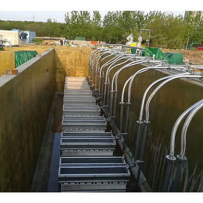 Biorreactor de hoja plana de membranas de MBR de alto flujo para tratamiento de aguas residuales municipales