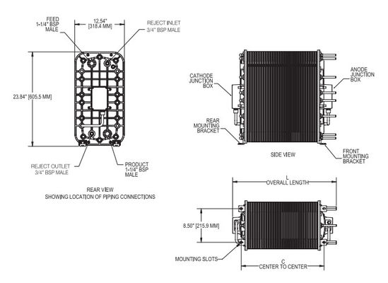 Más estabilidad Ionpure CEDI LX-Z IP-LXM30Z-5 para la industria de la energía electrónica