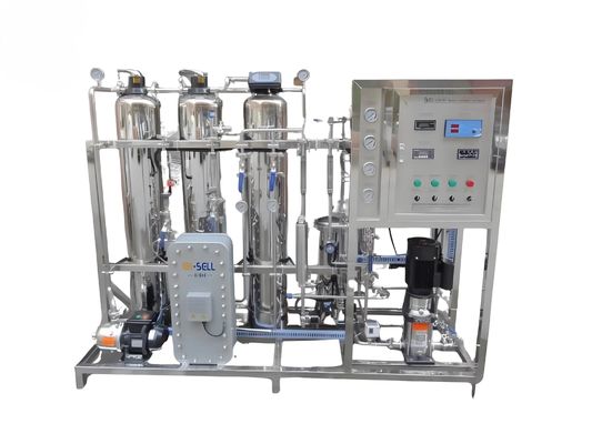 Máquina de agua ultrapura de doble etapa de 1000L/h para la industria alimentaria