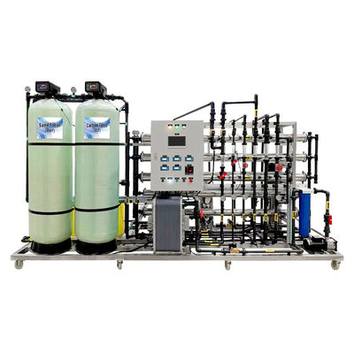 Máquina de filtro de agua industrial de ósmosis inversa de 1500 l/h con máquina EDI