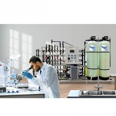Máquina de filtro de agua industrial de ósmosis inversa de 1500 l/h con máquina EDI