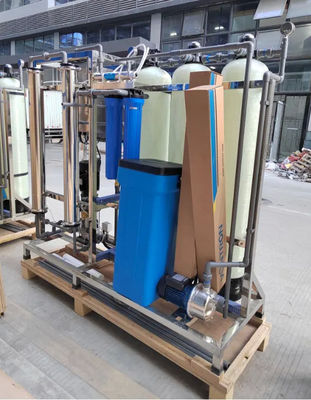 Los sistemas de purificación de agua potable estándar de los pequeños tanques de FRP 3x RO-500L/H