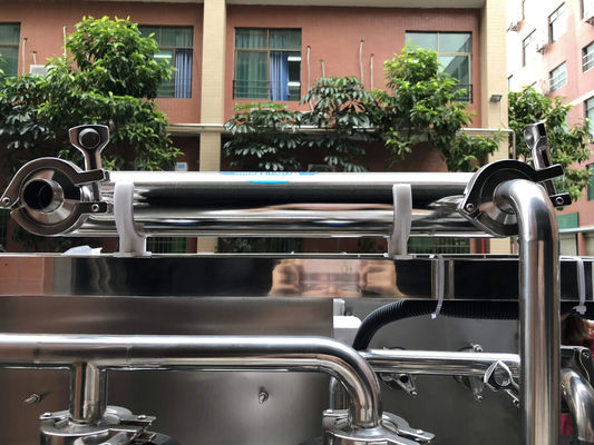 500L/H 2xSS304 Tanque de almacenamiento Planta de agua de ósmosis inversa para el tratamiento comercial del agua