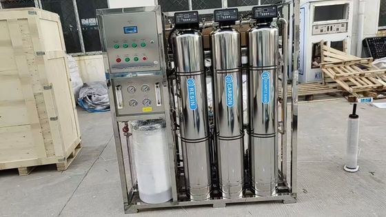 500L/H 3xSS304 Tanques de agua salada Planta de agua de ósmosis inversa