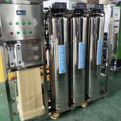 1TPH 3xSS304 Tanques Planta de agua de ósmosis inversa para la venta de agua