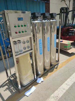 1TPH 3xSS304 Tanques Planta de agua de ósmosis inversa para la venta de agua