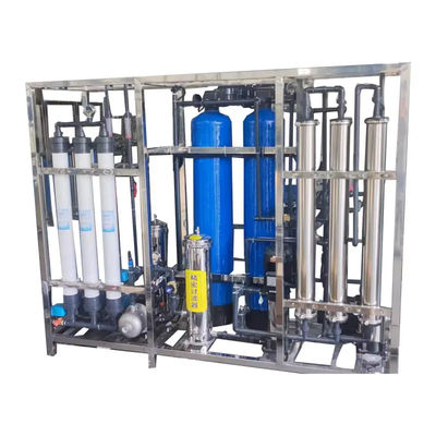 1.5tph 2xFRP Tanques de agua salada Planta de agua de ósmosis inversa para la industria agrícola