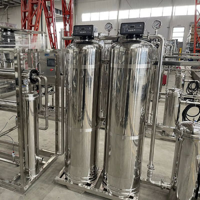 1.5TPH 235kg 2xSS304 Tanques Planta de agua de ósmosis inversa para hotel