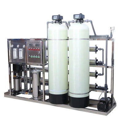 2000L/H 2xFRP Tanques de agua salada Planta de agua de ósmosis inversa