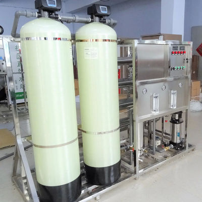 2000L/H 2xFRP Tanques de agua salada Planta de agua de ósmosis inversa