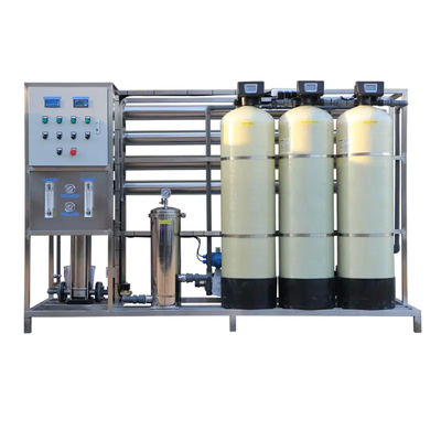 2TPH 3xFRP Tanques de Osmosis Reversa Planta de agua para la fábrica de alimentos y bebidas