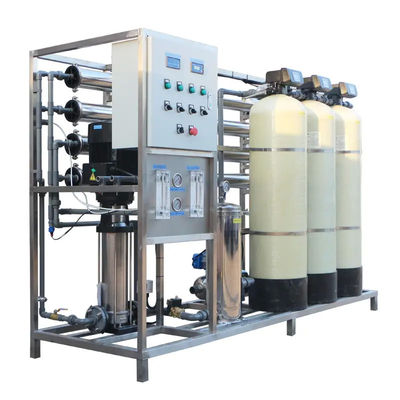 2TPH 3xFRP Tanques de Osmosis Reversa Planta de agua para la fábrica de alimentos y bebidas