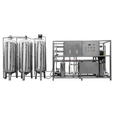 2TPH con acero inoxidable 304 tanque de agua salada planta de agua de ósmosis inversa