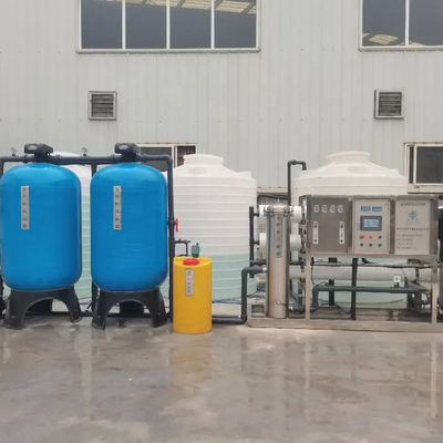 4TPH FRP Tanques de agua salada Planta de agua de ósmosis inversa para pozos de perforación