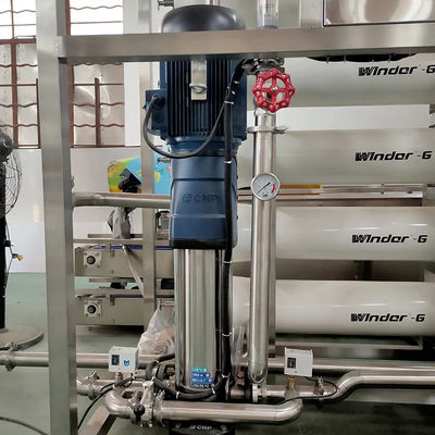 5TPH SS304 Tanques Sistema de purificación RO para el agua de proceso industrial