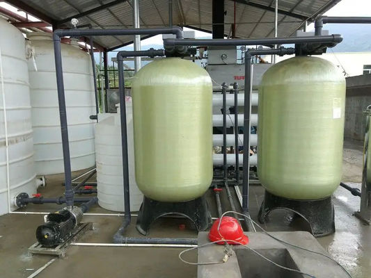 6TPH 7.9kW FRP Tanques de agua salada Planta de agua de ósmosis inversa