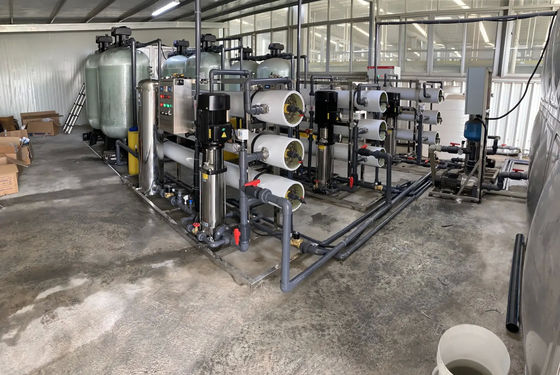 6TPH 7.9kW FRP Tanques de agua salada Planta de agua de ósmosis inversa
