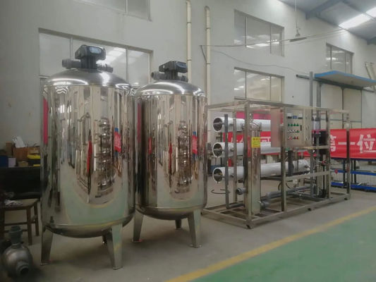 6TPH 7.9kW SS304 Tanques de agua salada Planta de agua de ósmosis inversa